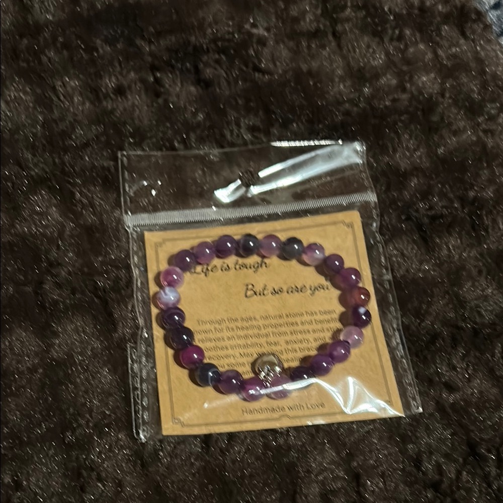Purple Beaded Bracelet